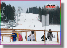 Koziniec Ski, stacja narciarska, kolej linowa, Tatry, Babia G&oacute;ra, Gorce, Pieniny, stok, wyciąg, wypożyczalni nart, trasy zjazdowe, niebieska, czerwona
