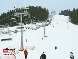 Koziniec Ski, stacja narciarska, kolej linowa, Tatry, Babia G�ra, Gorce, Pieniny, stok, wyci�g, wypo�yczalni nart, trasy zjazdowe, niebieska, czerwona